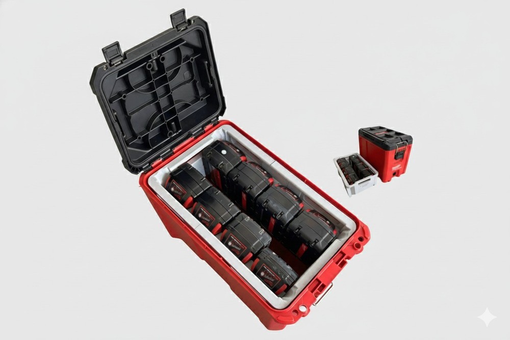 Milwaukee Packout Compact M18 Battery Upper Insert for 48-22-8422 Tool Box