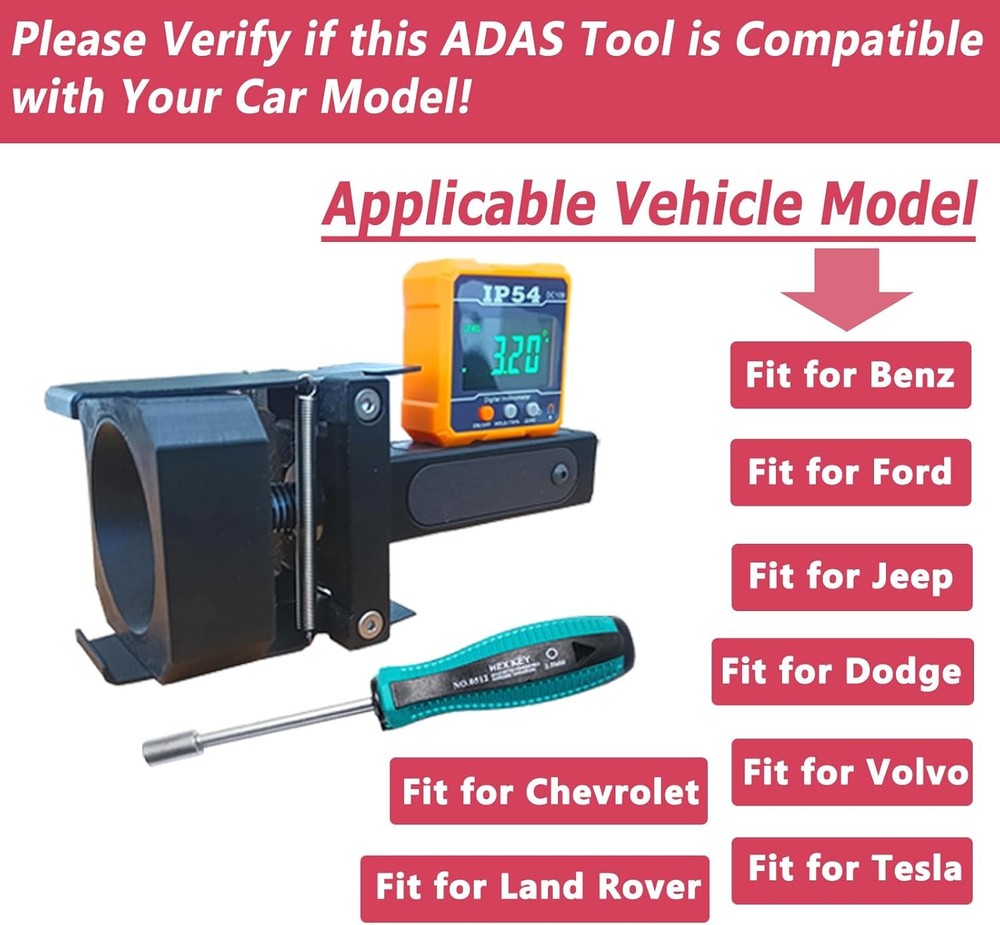 ADAS Calibration planar & eyeball ACC Radar Sensor Positioning Leveling Tool