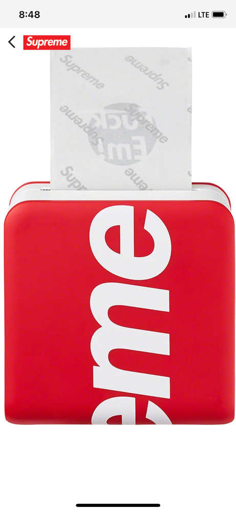 Supreme Phomemo Pocket Printer Red FW21 New & Sealed