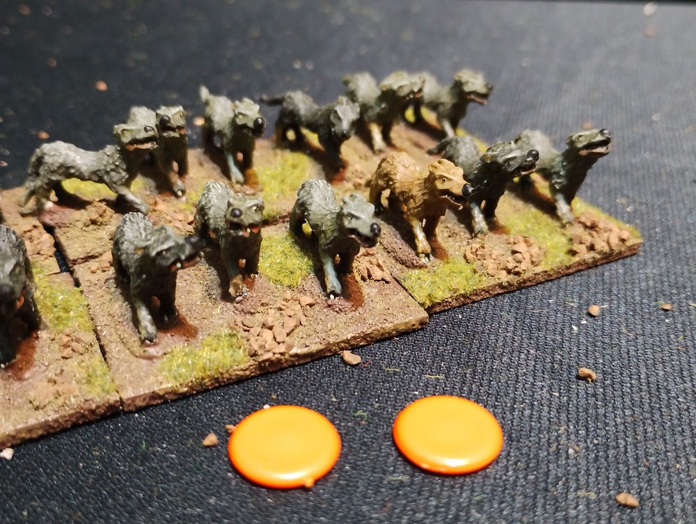 15mm Large Wolves Wargs lot 2