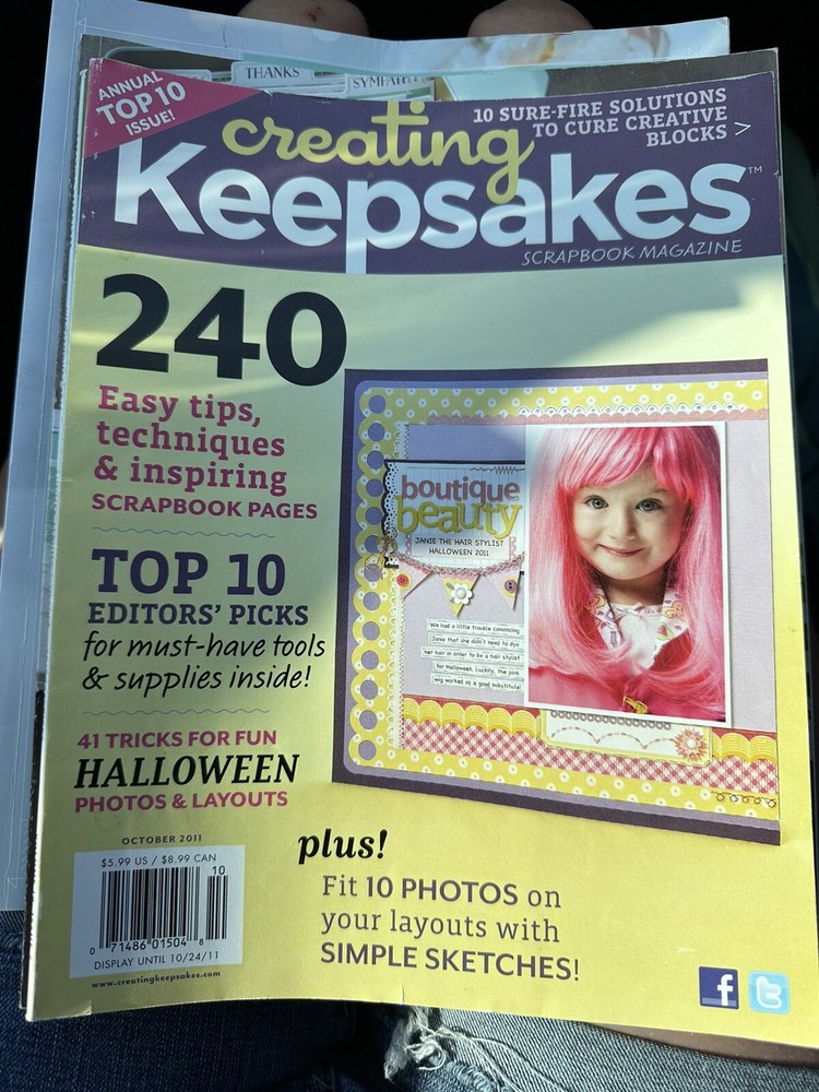 Creating Keepsakes Scrapbooking Magazine September October 2011