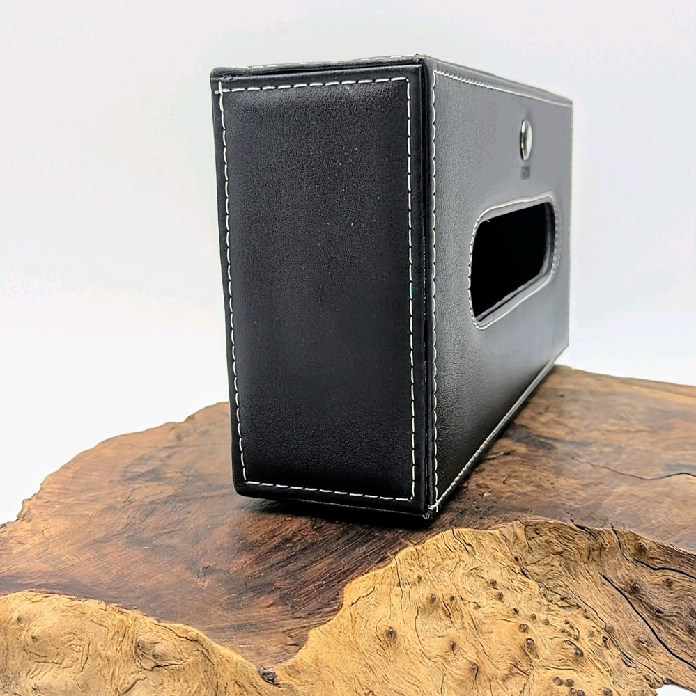 BMW Vintage Tissue Box Holder Cover Rectangular Black 10"