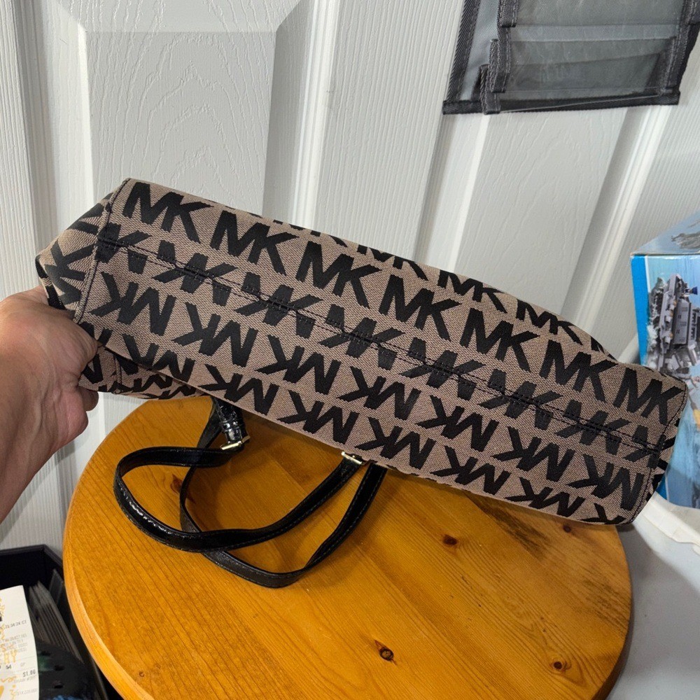 Michael Kors Brown/Tan Monogram Tote Bag