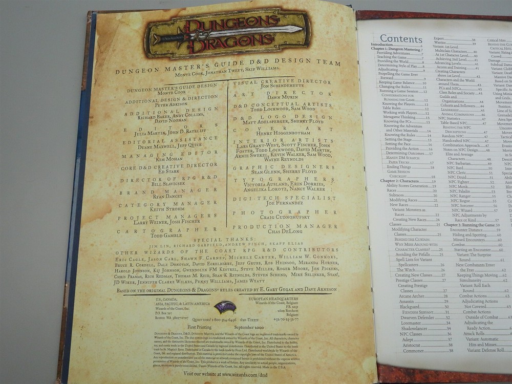 Dungeons & Dragons, D&D: Dungeon Master's Guide 3rd Edition