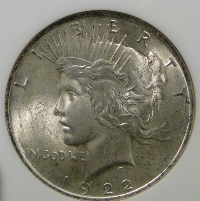 1922 Peace Dollar NGC MS 64 Uncirculated