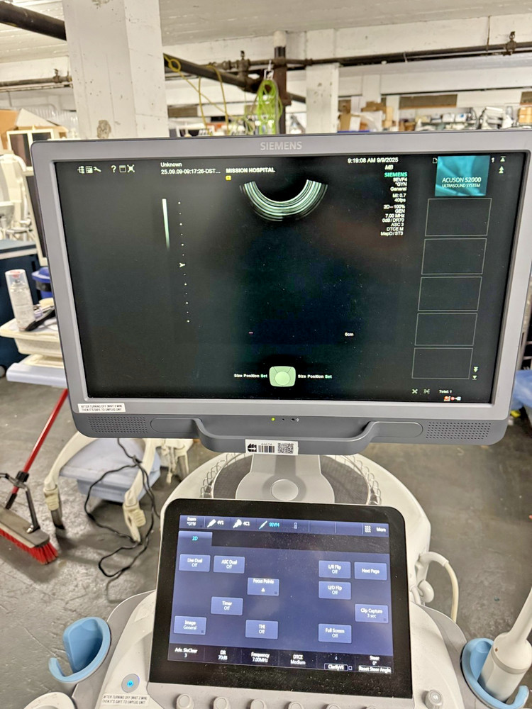 SIEMENS ACUSON S200 HELX EVOLUTION ULTRASOUND SYSTEM W/ 3 PROBES