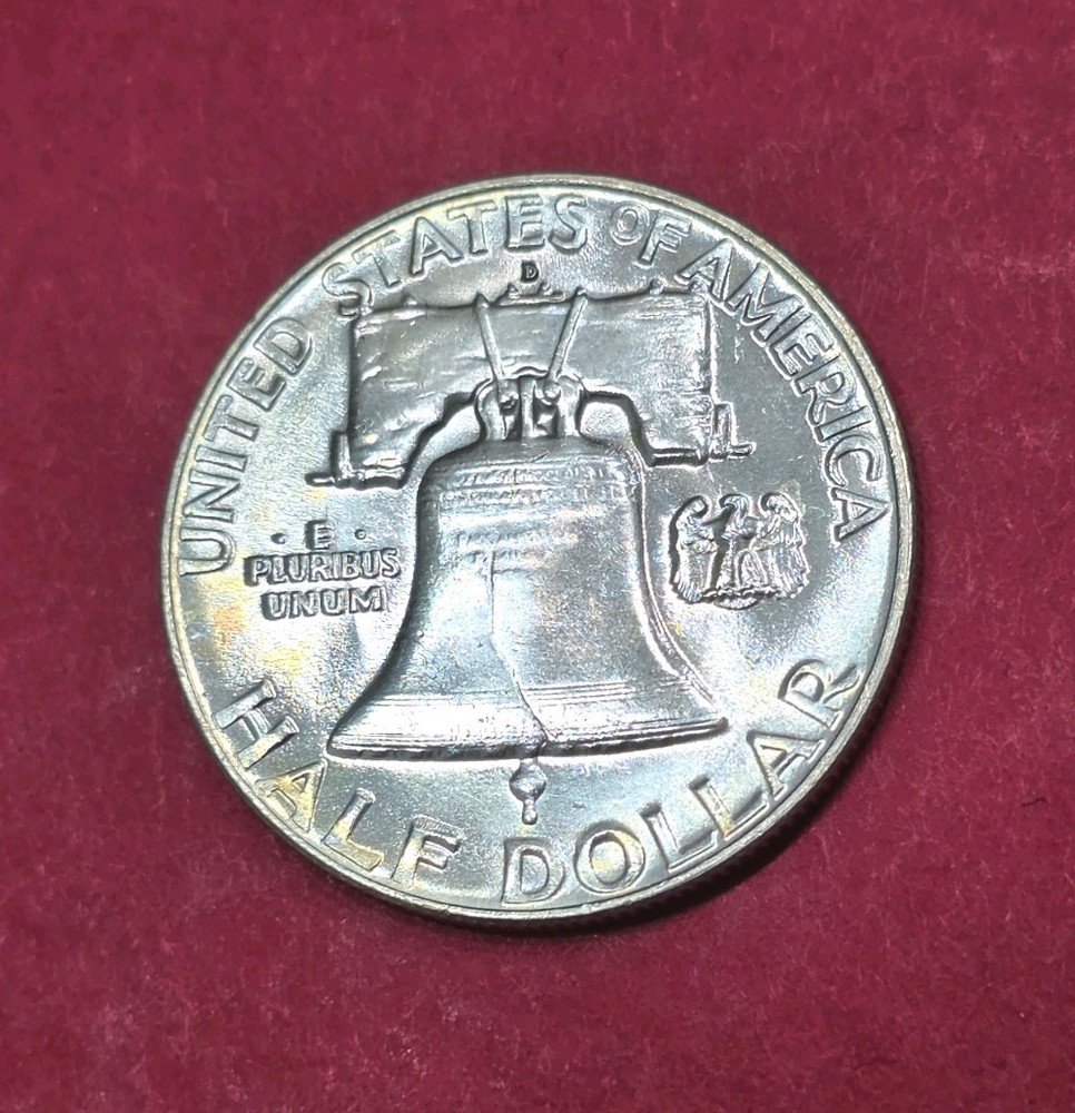 1954-D Franklin Half Dollar Nice Toning, MS Condition.