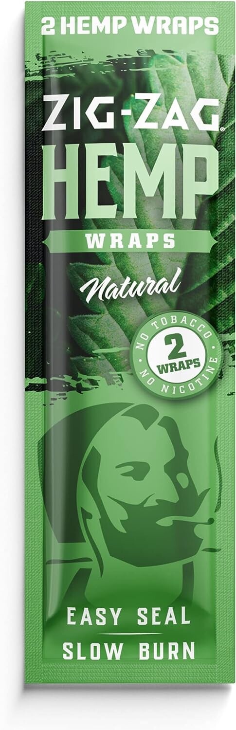 ZIG-ZAG Natural Hemp Non GMO – 2 Per Pack – 25 Pack (OG) Natural