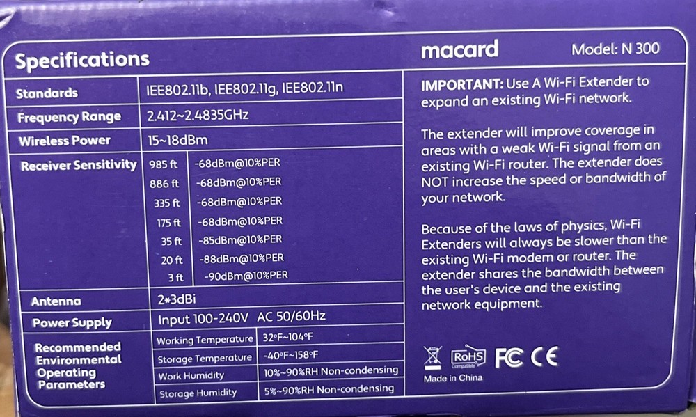 Mucard Wi-fi Range Extender
