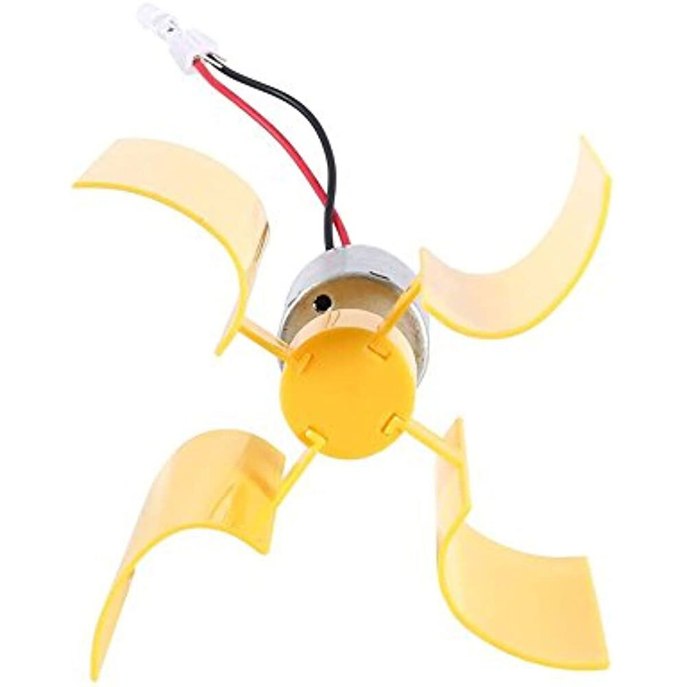 1/2X DC Micro Motor Small LED lights Vertical Axis Wind Turbine Generator blades