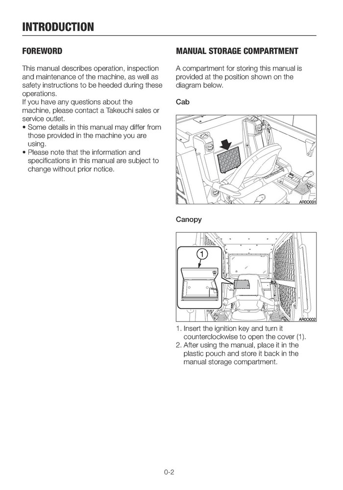 TAKEUCHI TL10V2 TL12V2 TL12R2 TRACK LOADER OPERATOR MANUAL - LOOP FIXED - COVERS