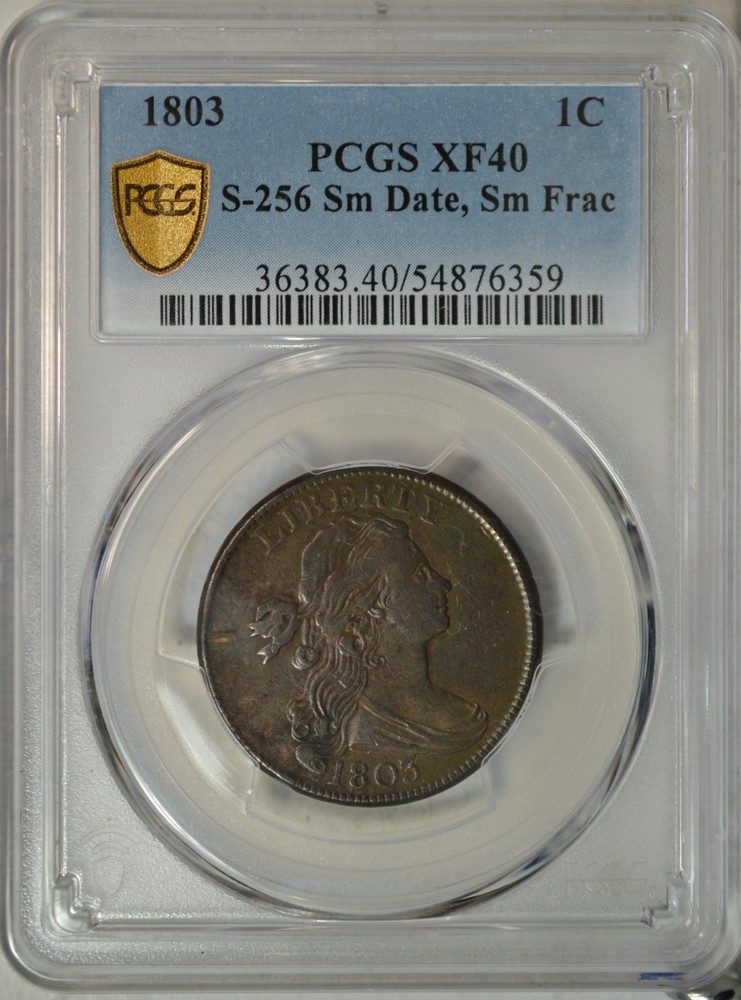 1803 Draped Bust large cent, PCGS XF40