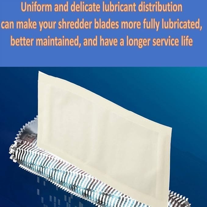 Shredder Lubricant Sheets – 20/25/30 Pack Options – Wax‑Based Sharpening & Cl...
