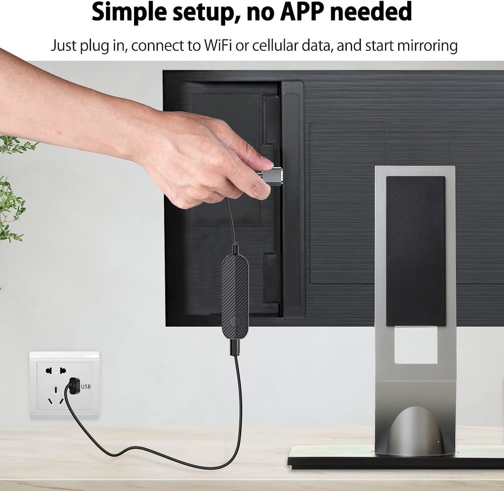 iShare iOS Wireless HDMI Display Adapter for iPhone, Streaming Mirroring Devi...