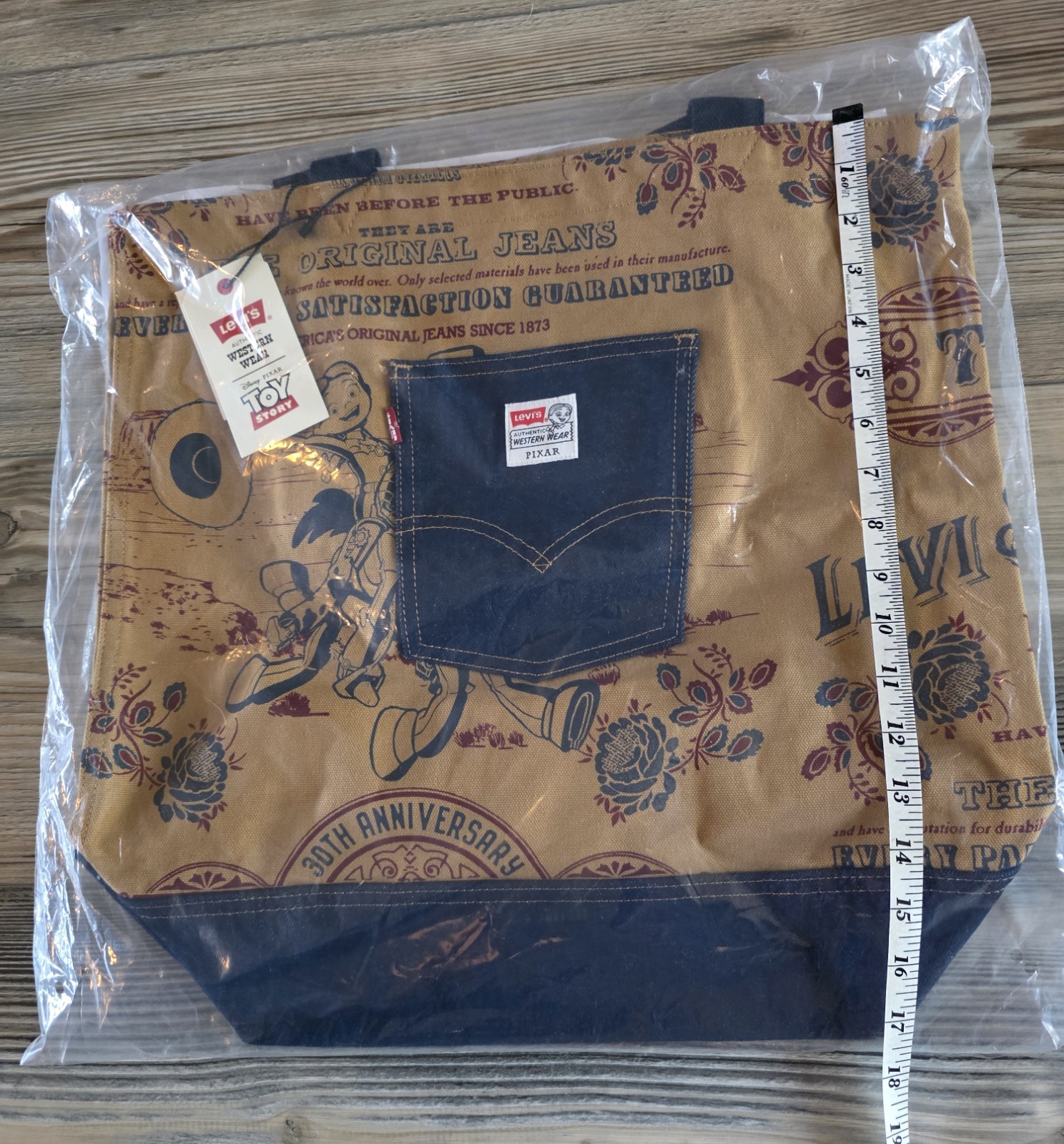 Disney Toy Story Tote by Levi's Jessie Patch 30th Anniversary Limited Edition