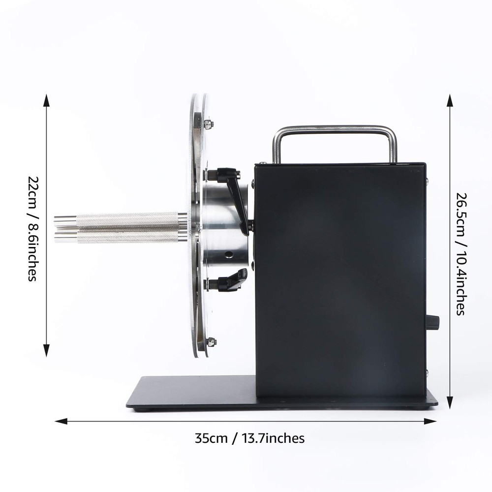 U.S. Solid Automatic Label Rewinder 5.9 in Width 8.66 in Roll Diameter