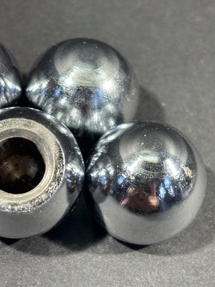 5- Square D Joystick Controller End Chrome Balls, Used, Free US Ship