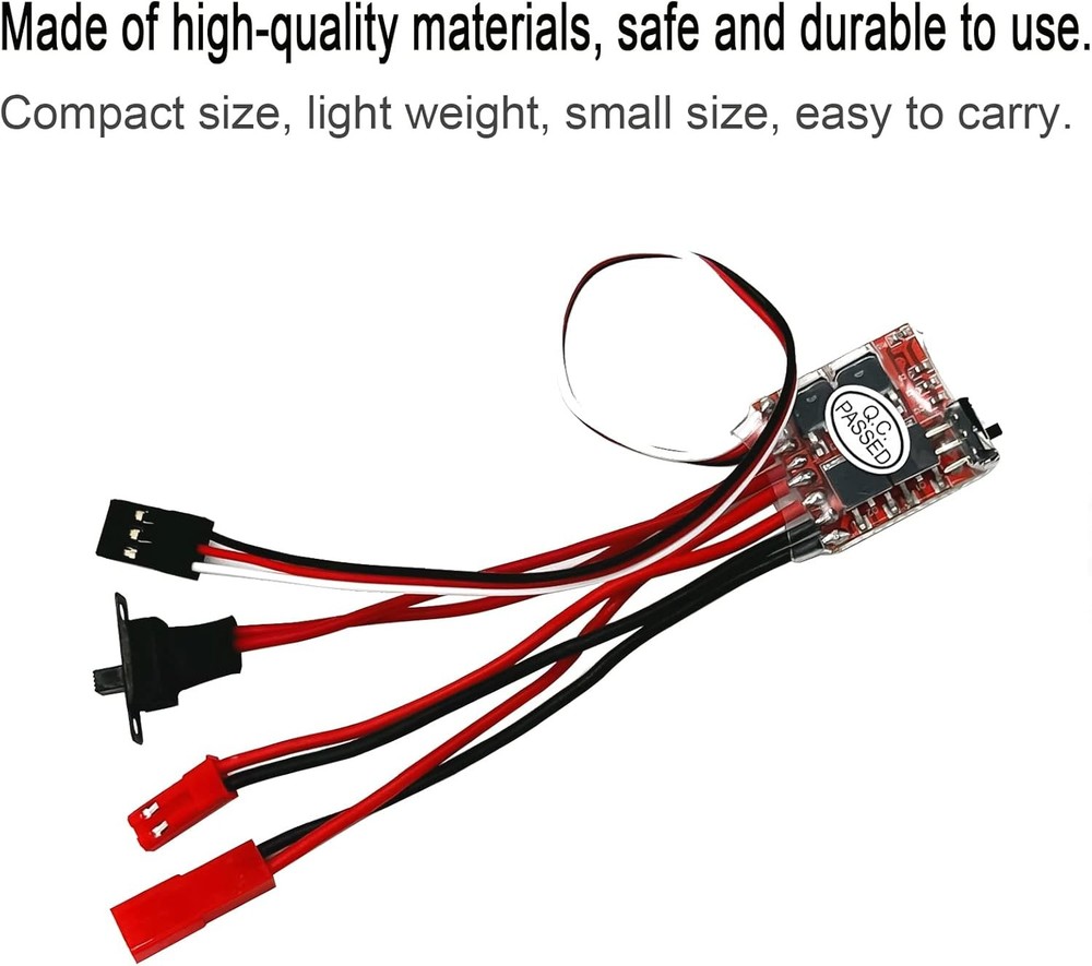 30A ESC Brushed Electronic Speed Controller with Brake for DIY Mini RC Car...