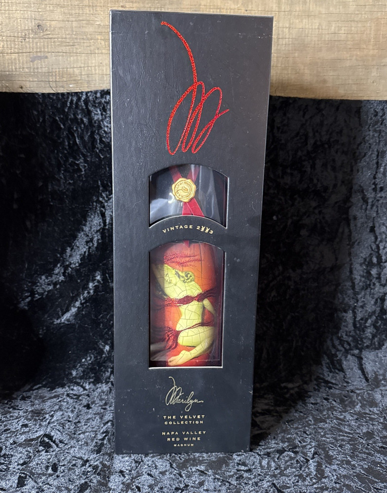 Marilyn Monroe Wine Bottle With Box - Empty