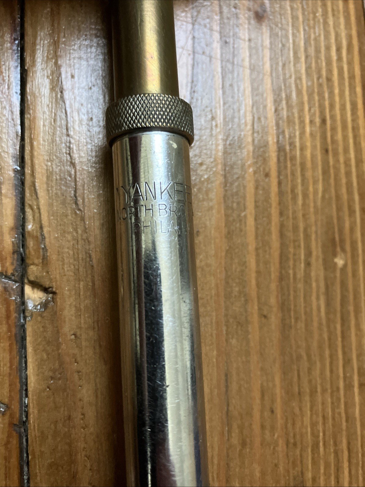 Vintage North Bros. Yankee No. 41 Push Drill with 3 Bits