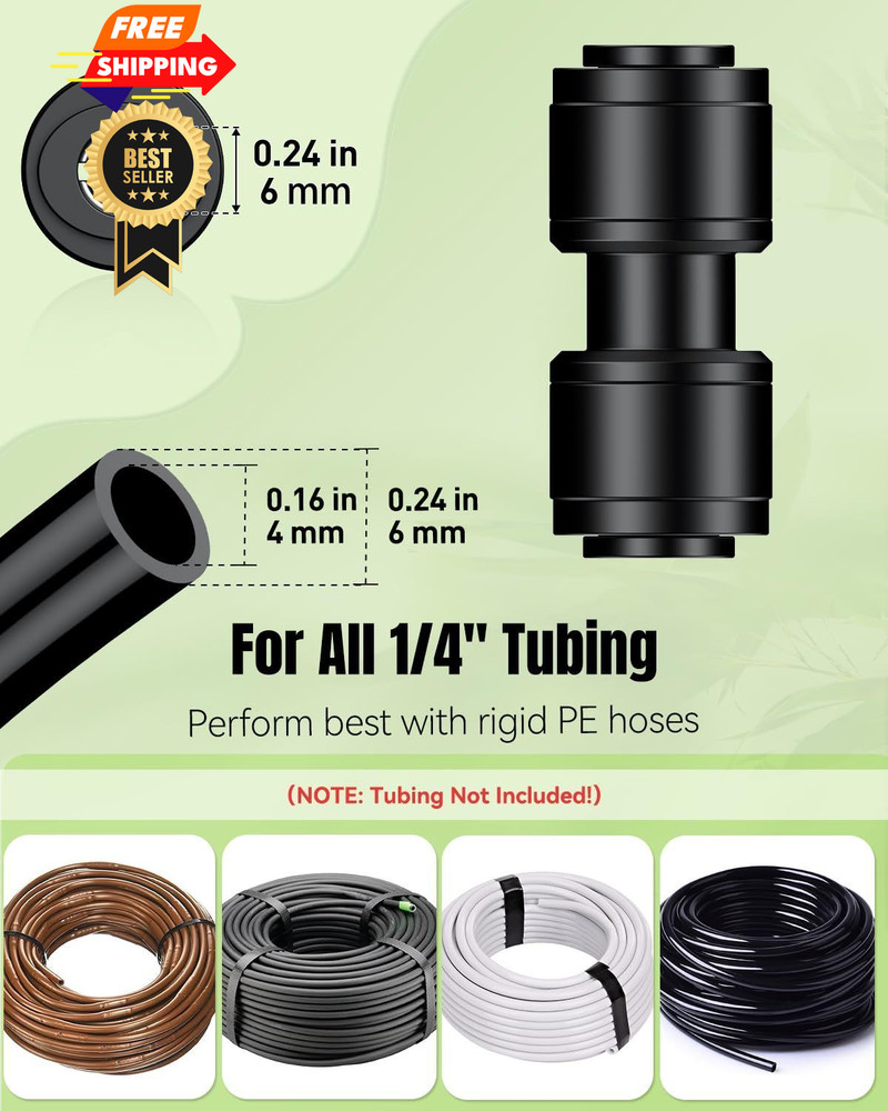 Pawfly 15 Pcs Quick Connect 1/4" 15pcs Nut Coupling, Coupling