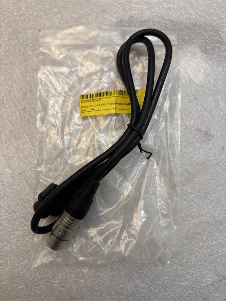 Elation SIXPAR/DOAC Data Out Adapter Cable 40” NEW
