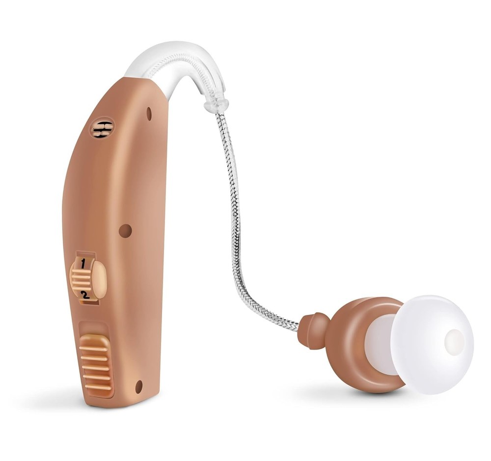 Discreet Behind-the-Ear Amplifier - Fast Charging & Adjustable Volume Control