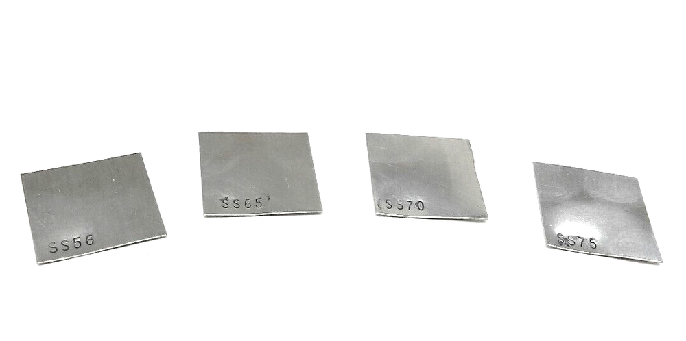 4 Pieces Silver Solder Sheet Assorted Pack 1Dwt @ X-Soft, Easy Soft, Medium Hard