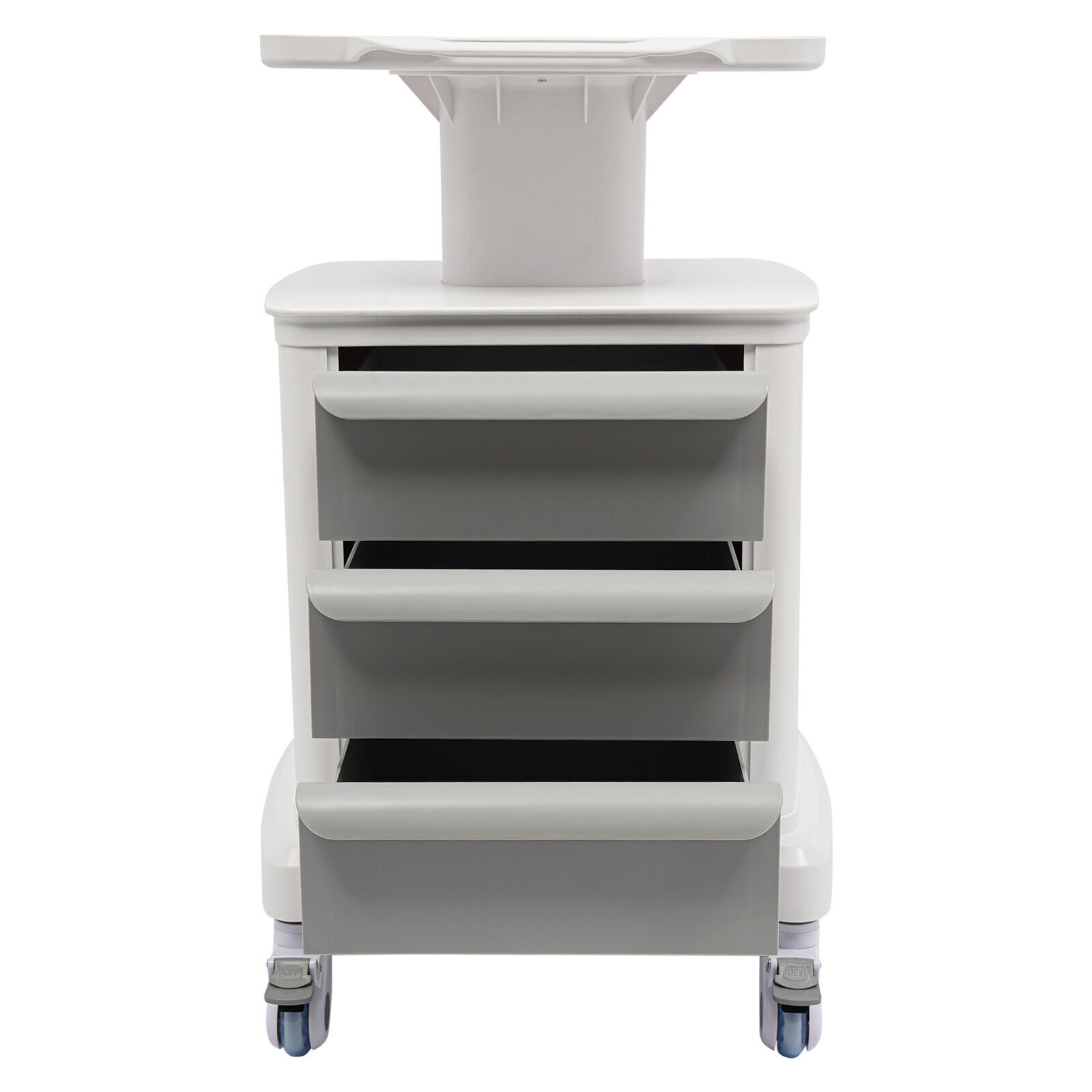 Dental Medical Mobile Cart Instrument Trolley 3 Drawers with Power Socket