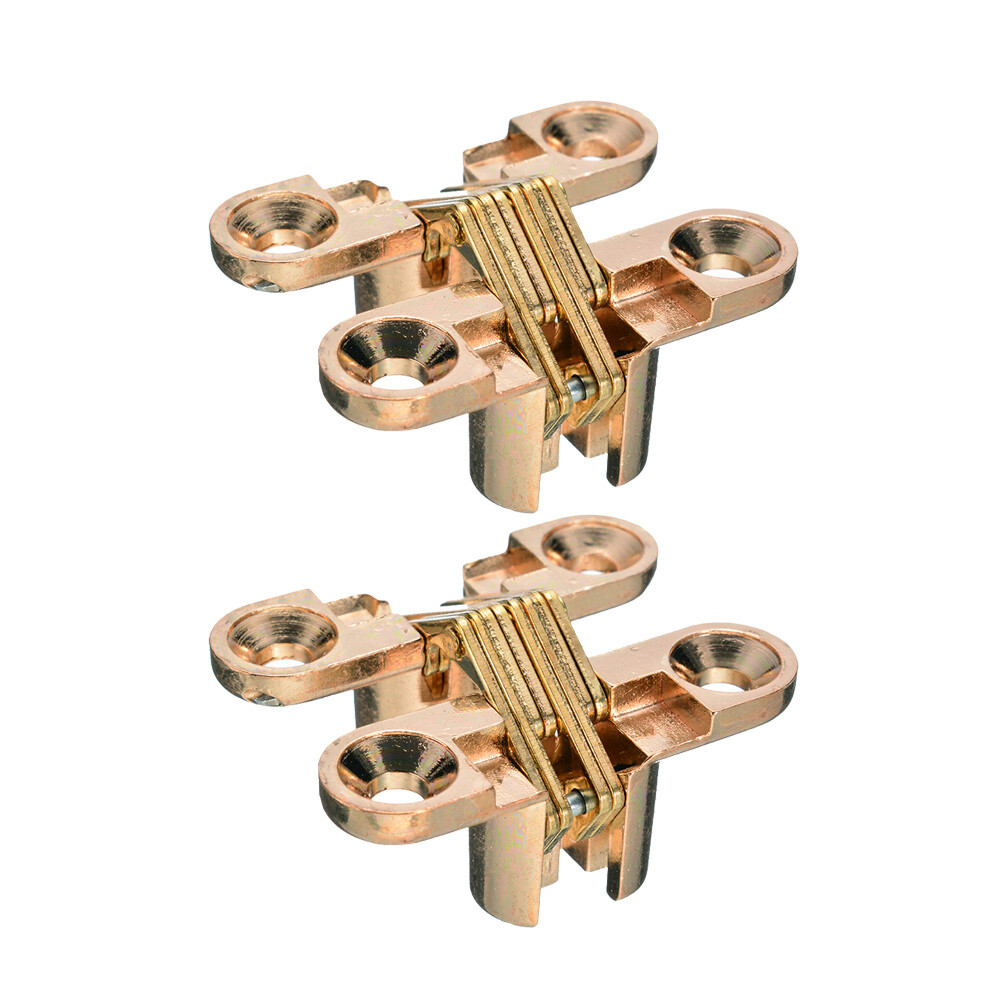 Invisible Cross Hinge Hidden Concealed Cabinet Cupboard Door Hinge