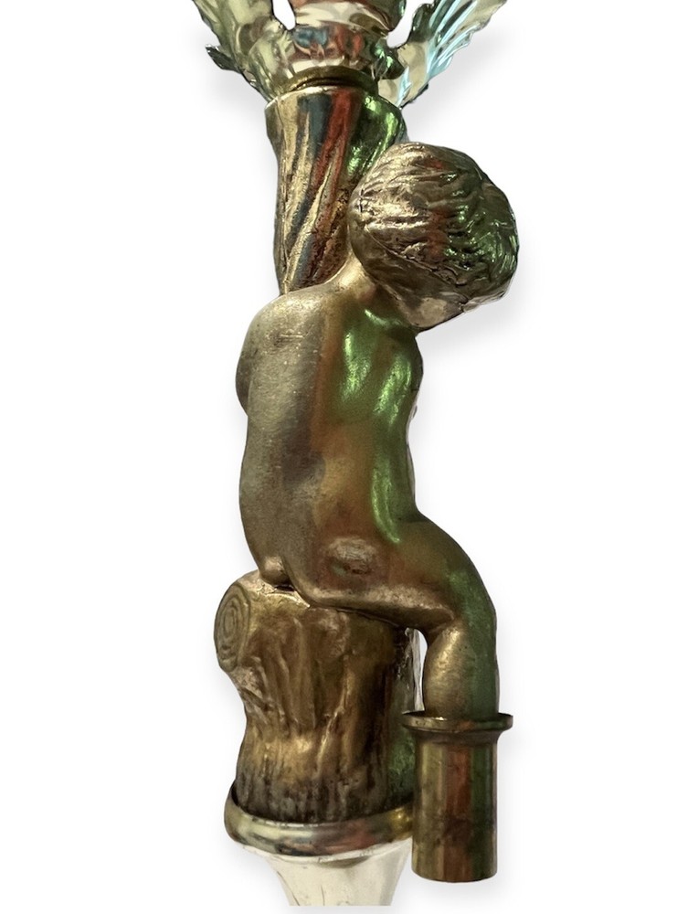 Vintage Cherub Sconce Reclaimed Pull Architectural Collectible
