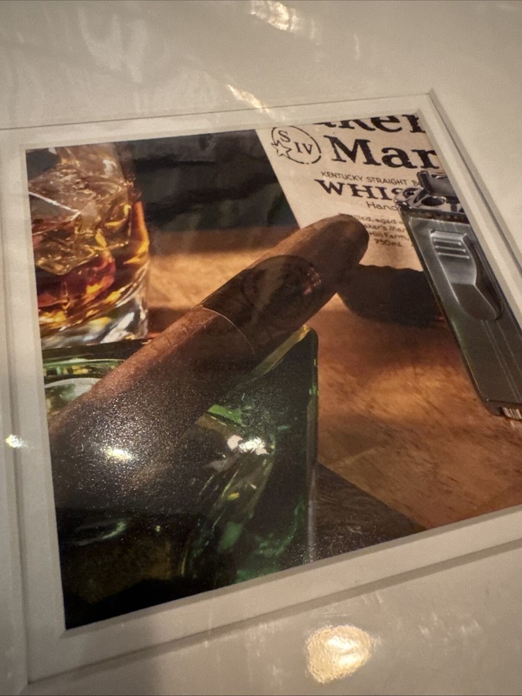 makers mark bourbon whisky Framed Matted Cigar Artwork