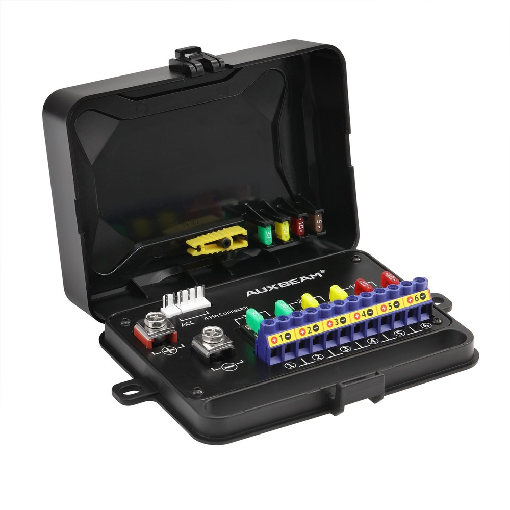 AUXBEAM RA60 RGB 6 Gang Switch Panel Toggle Momentary Pulsed Automatic Dimmable