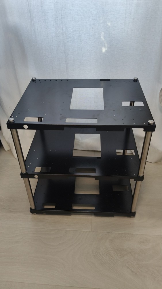 3-Tier Stackable Open Air Computer Case Rack for ATX/MATX/ITX Motherboards