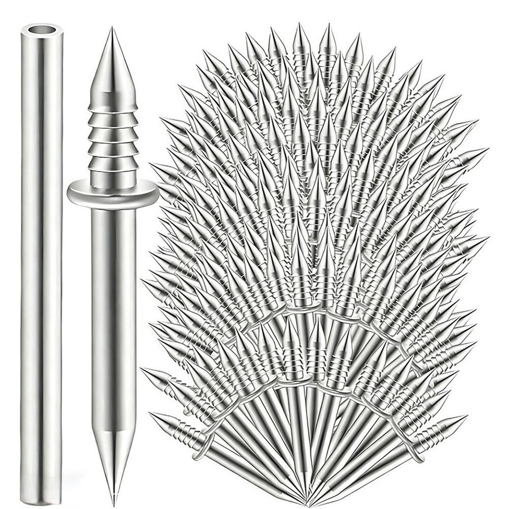 Double-Headed Pins Skirting Nails Double-headed Design Includes Sleeve Tool