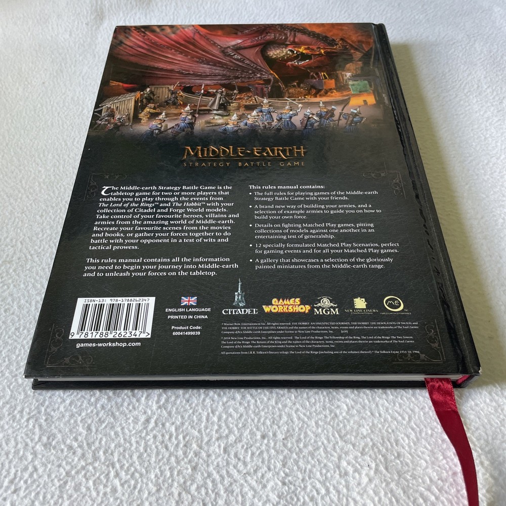 Games Workshop Middle-earth Strategy Battle Game Rules Manual