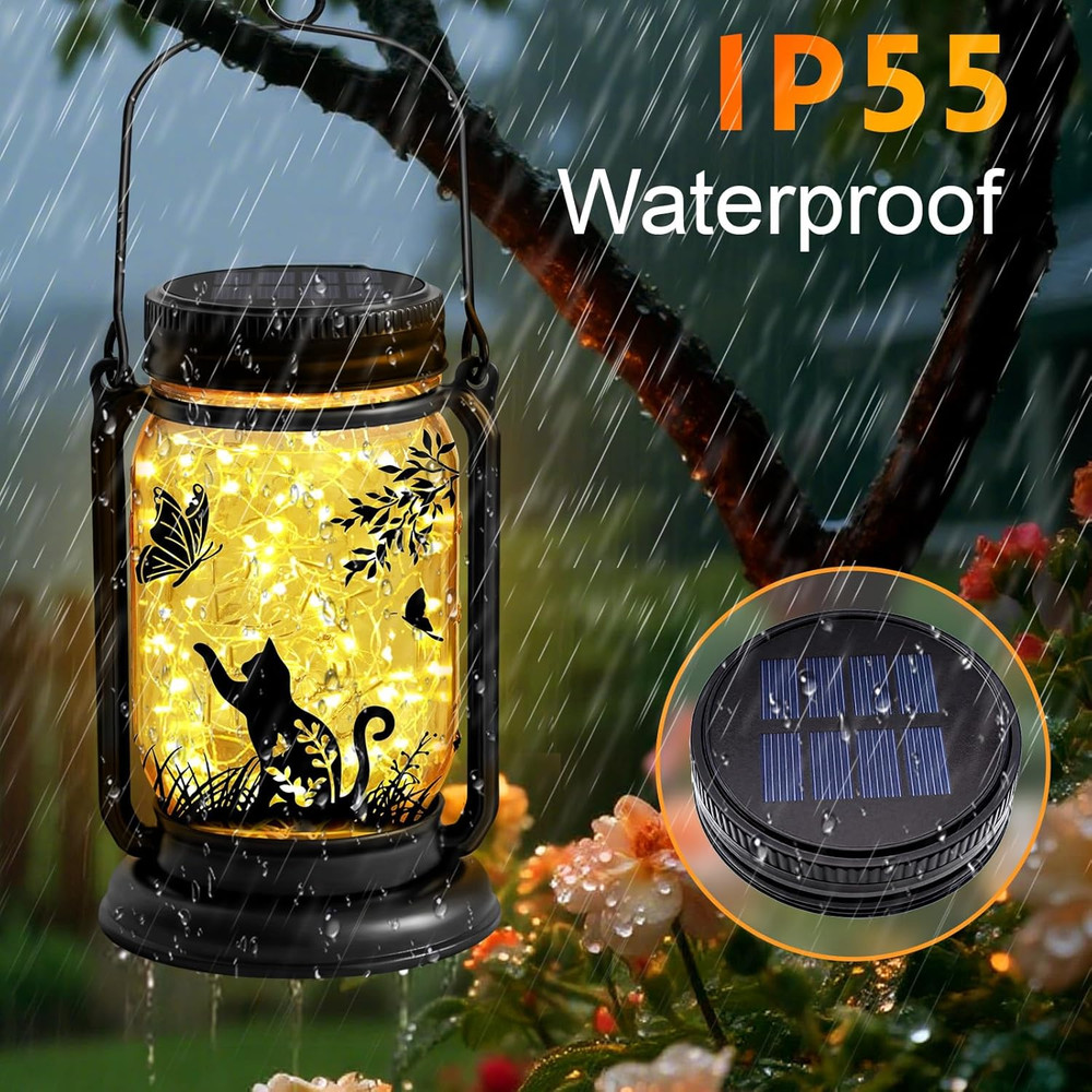 2 Pack Solar Light Replacement Top, Replacement Solar Light Parts for Mason Jar
