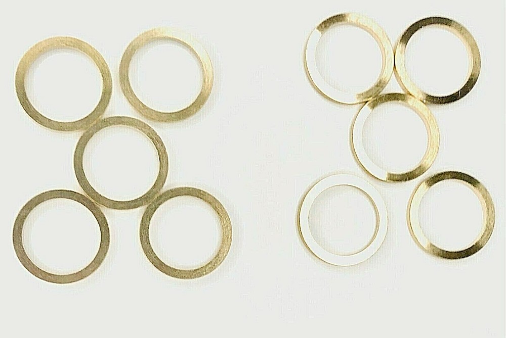Gaskets Brass Ring Adapter Reducer Bushing for Circular Diamond Blade - 10 Pack