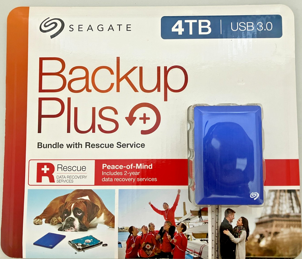 Seagate External 4TB HDD STDR4000603 Backup Plus Portable Bundle