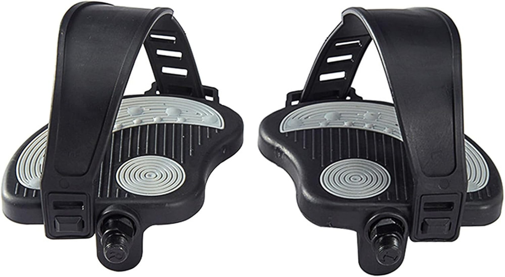 Replacement Pedals with Straps for Peloton and Spin Bikes