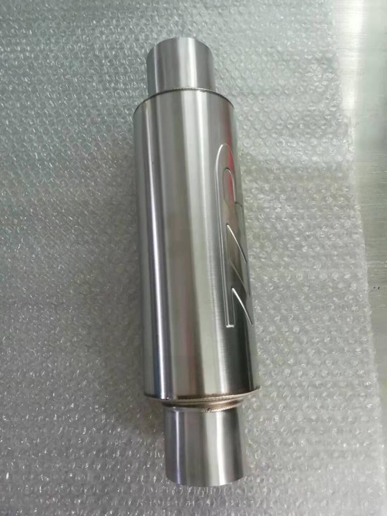 ZZPerformance 2.5" Ultra Quiet Small Exhaust Resonator Stainless Triple Chamber