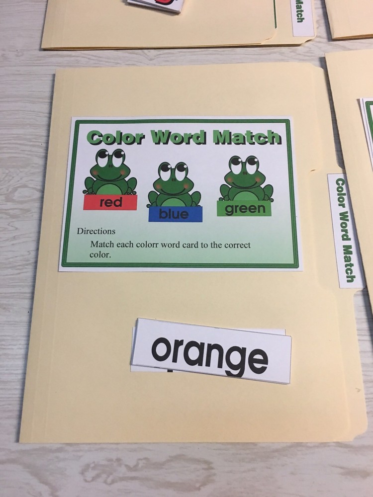 10 File Folder Set - Teaching READING MATH -Froggy Kit