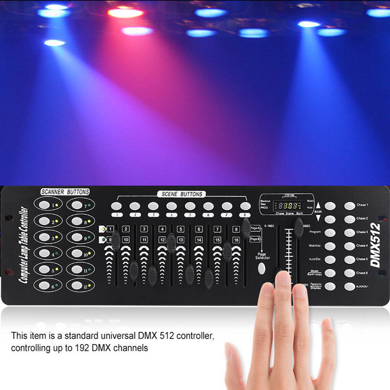 DMX512 192 Channels Controller Joystick Operator Console For dj Stage Lighting