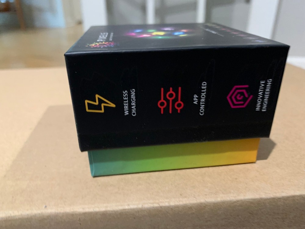 Electronic Dice - D20 (Midnight Galaxy) - RGB Polyhedral Dice, App-Controlled...
