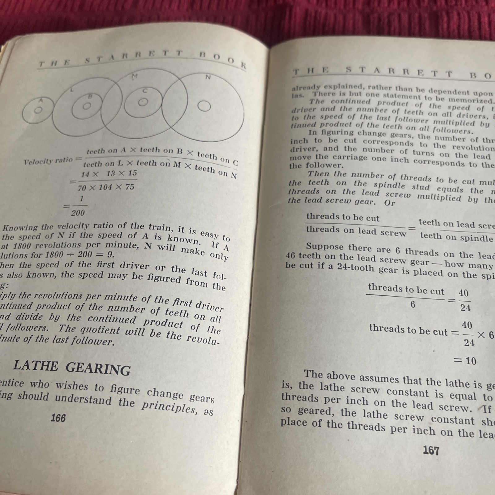 THE STARRETT BOOK FOR MACHINISTS APPRENTICES