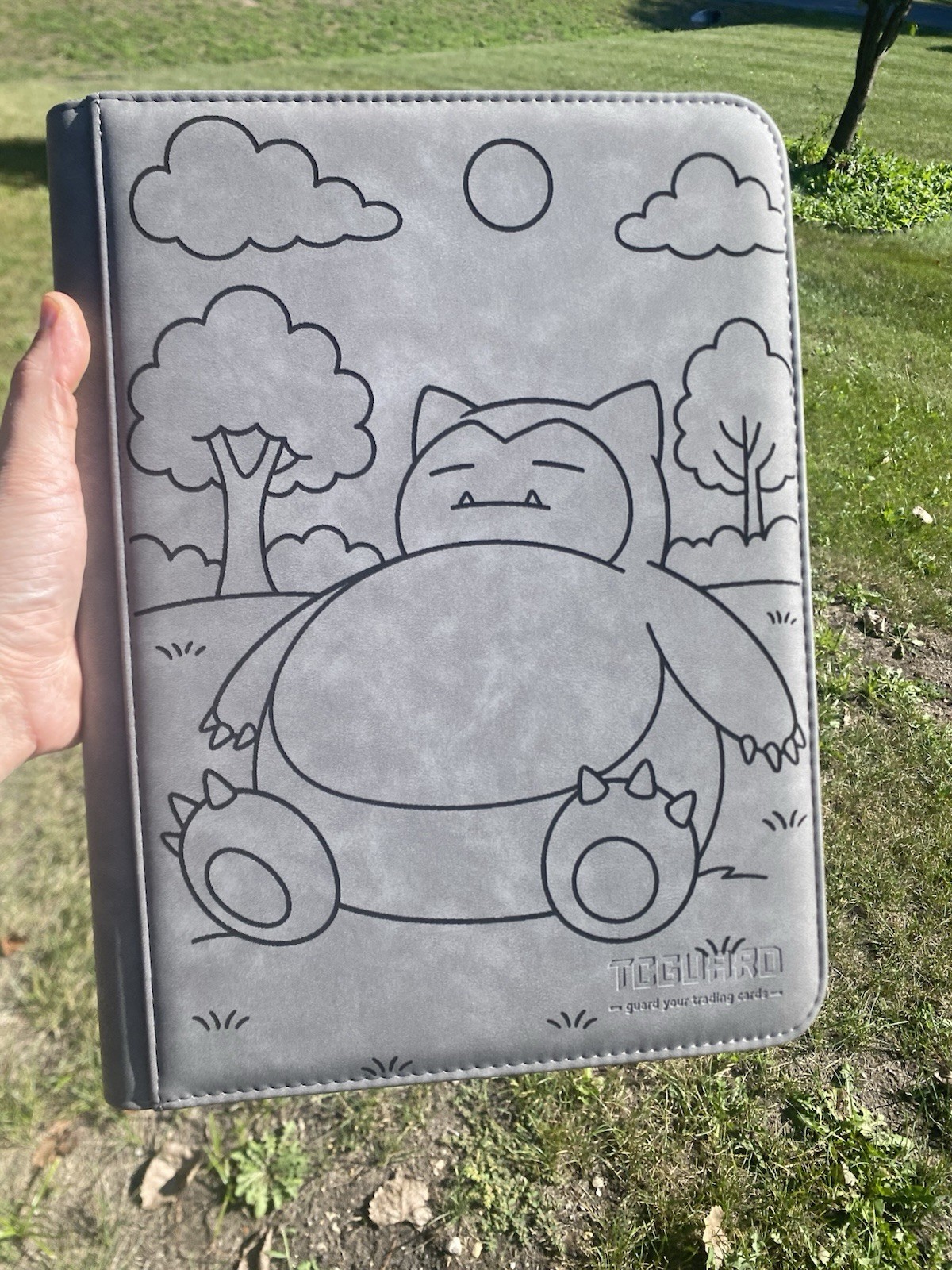 Pokémon Laser Engraved Binder Snorlax/ Made To Order! Engraved/Shipped In USA