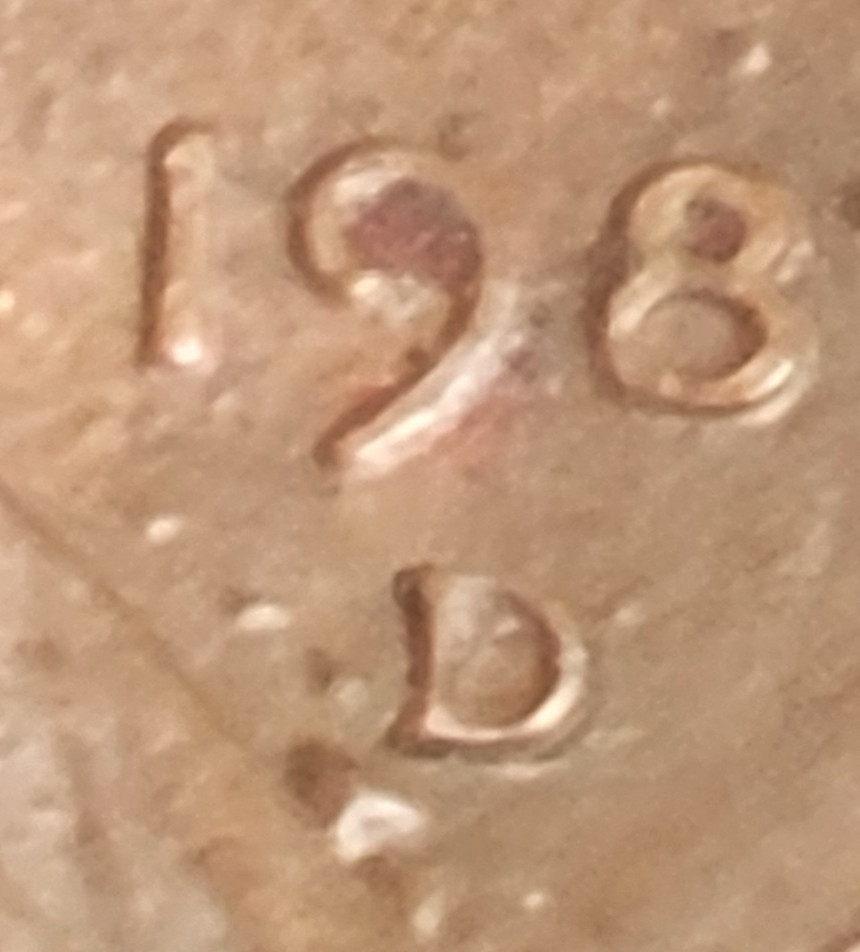 3X 1978D_1968D_1987D Lincoln Cents with Mint Mark Errors