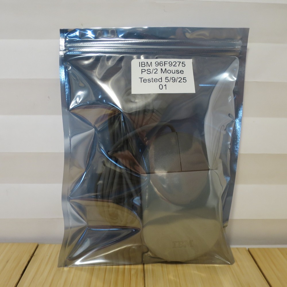 Original IBM Tank Mouse 96F9275 Wired 2 Button - Tested 01