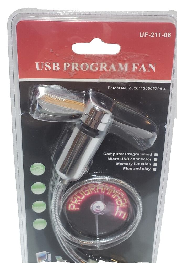 USB Mini Fan Programmable Program Fan