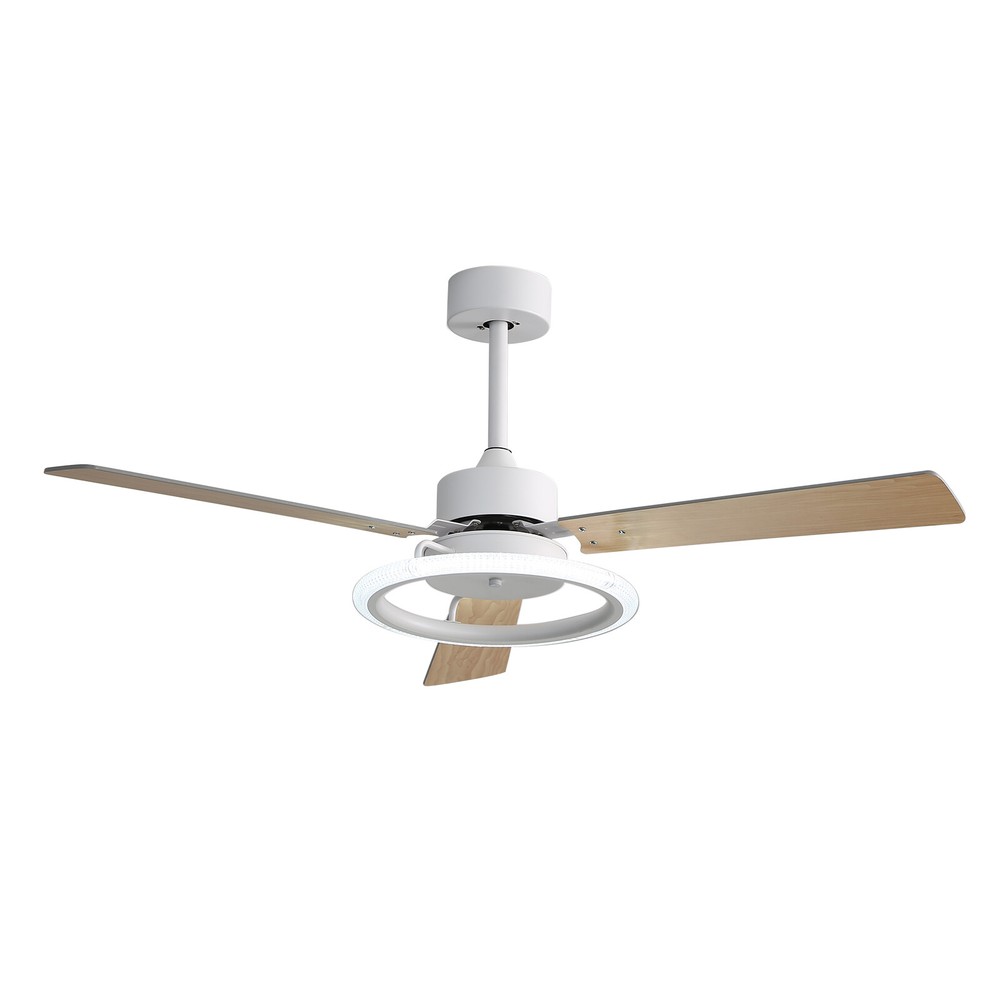 Ceiling Fan W/ Remote Control Quiet Motor DC Ceiling Fan & LED Light Adjustable